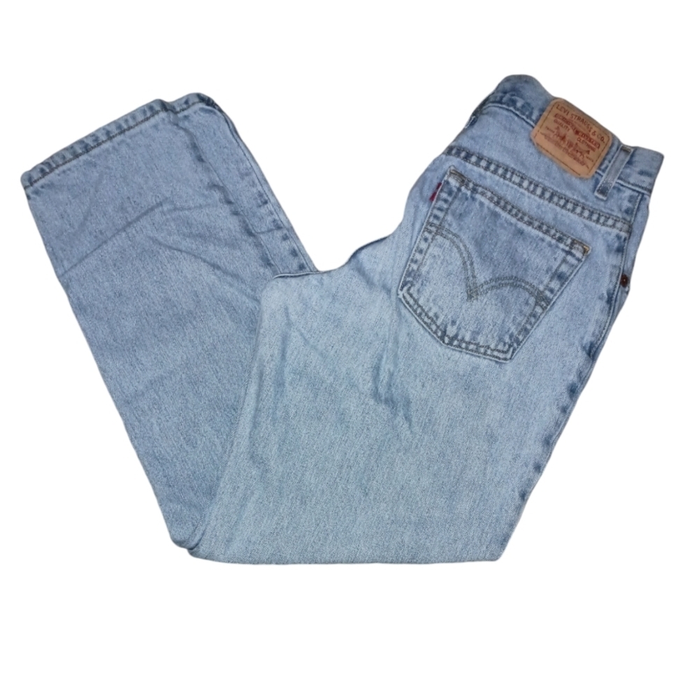 Levi's Light Blue High-Rise Straight Leg Jeans